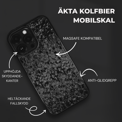 Smitt Kolfiber - Svart Mobilskal